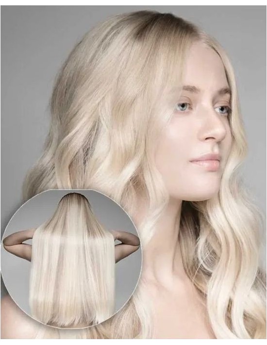 3x tissages 50g - 70# Blond Polaire 60cm