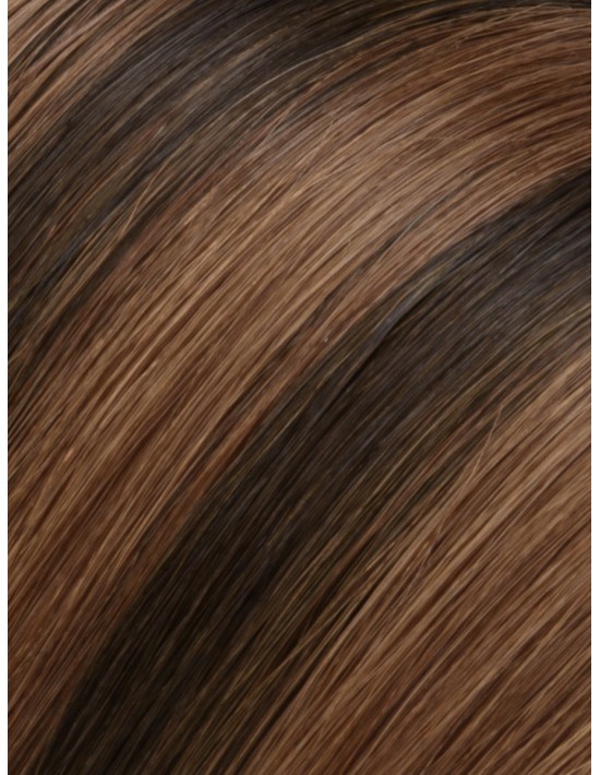 Echthaar im Ponytail Balayage Braun