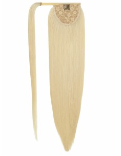 Ponytail Echthaar Platinblond 2