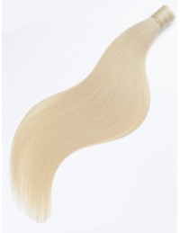 Ponytail Echthaar Platinblond