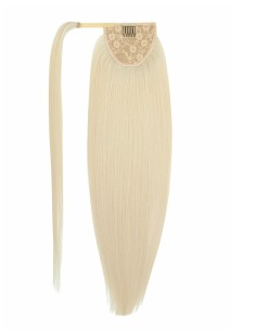 Echthaar im Ponytail Polarblond 2