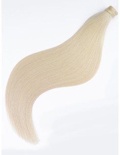 Echthaar im Ponytail Polarblond