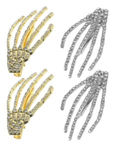 Haarspange Skelett mit Strass 2
