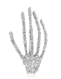Skelett Hand glänzend
