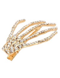 Haarspange Skelett mit Strass