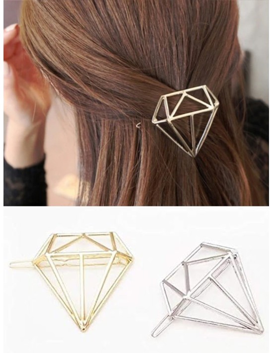 Pince en forme de diamant pour Cheveux
