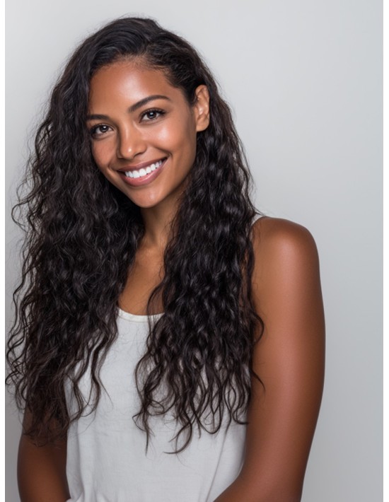 Extension à Clip Ondulé Seamless - Cheveux Naturels 50cm