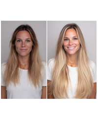 Avant/après extensions adhésives 50 cm