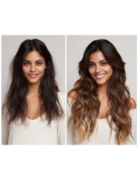 Bonding Haarverlängerung - Ombré hair Extensions, 46-50 cm Bonding Haarverlängerung - Ombré hair Extensions, 46-50 cm