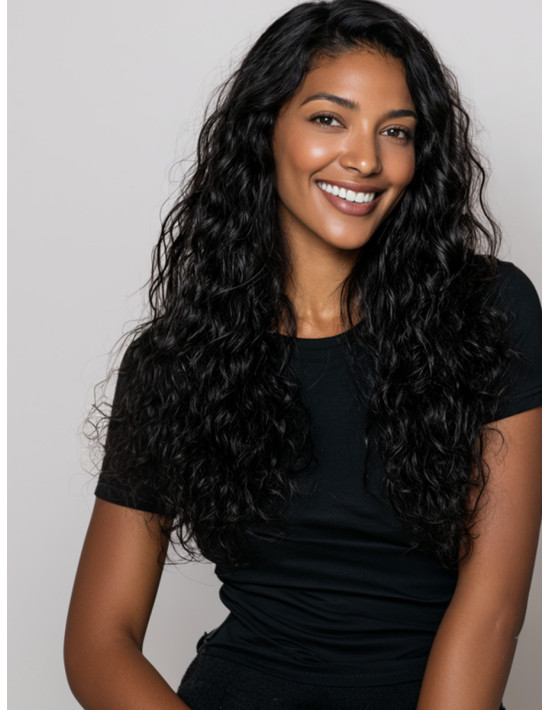 Tressen Gelockt aus Brazilian Echthaar - Extens Hair