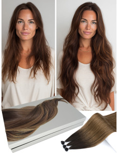 [Coffret Deluxe] Extension à Chaud 30 - 50 - 70cm - Cheveux Naturel Remy Hair 2
