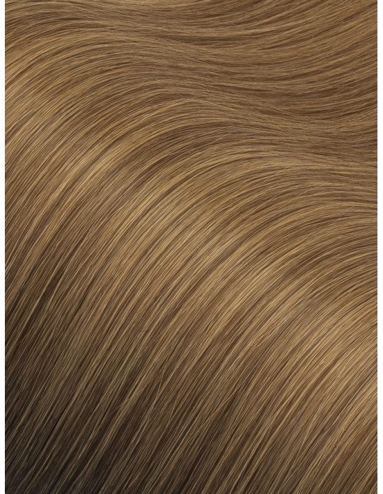 Tissage cheveu russe ombré châtain ambré 50cm B4/18 sur cheveux