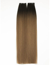 Tressen-Extension B4/18, 50 cm, mit goldenen Amberreflexen im natürlichen Licht