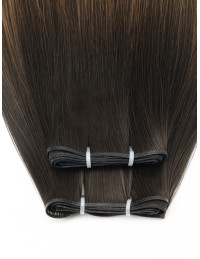 Tissage russe ombré châtain ambré 50cm