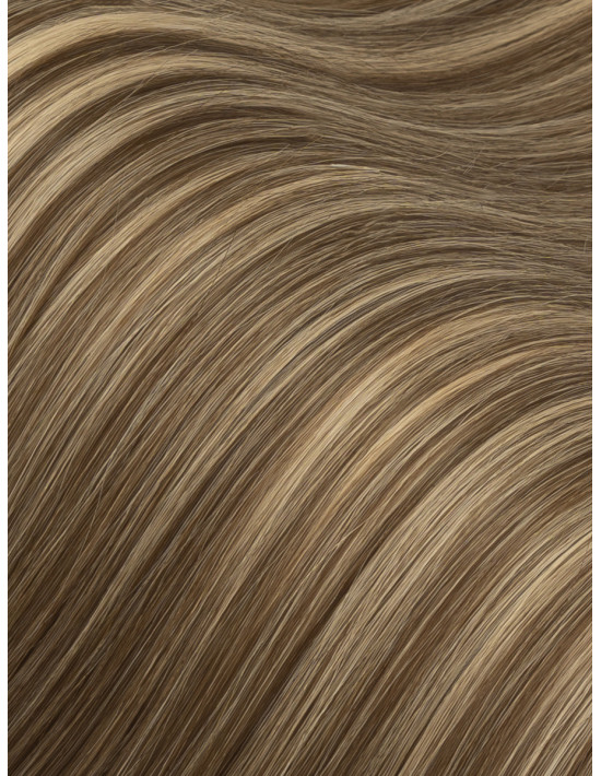 Kaukasische Haartresse im Bronde-Ombré, 50 cm B6/18, auf langen, gewellten Haaren