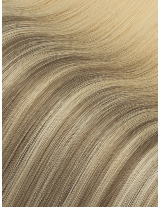 Nahaufnahme des Genius-Weft-Tressenbands B1B-2/6 mit dunkelbraunem Farbverlauf
