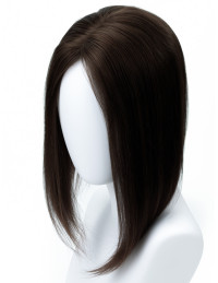 Complément capillaire topper en cheveux naturels – Brun Foncé– 50 g