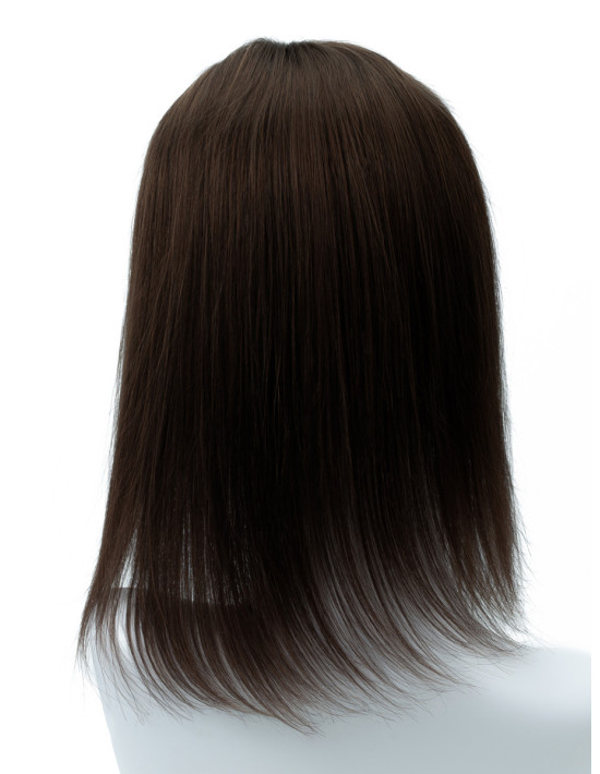 Complément capillaire topper en cheveux naturels – Brun Foncé– 50 g
