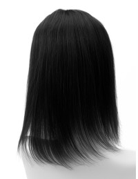 haartopper echthaar schwartz