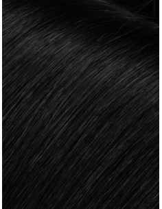 Volumen-Topper aus 100 % Remy Echthaar –  Intensive Schwartz – 50 g 2