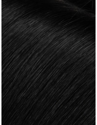 Volumen-Topper aus 100 % Remy Echthaar –  Intensive Schwartz – 50 g