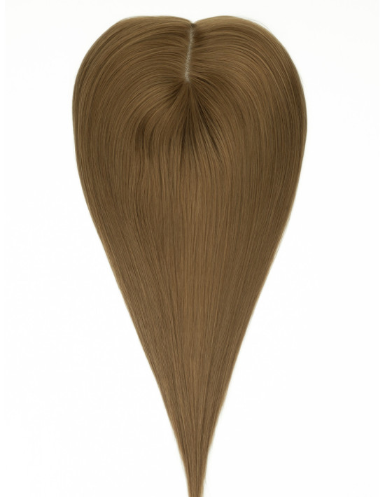Topper en cheveux 100 % Remy – Brun Clair Cendré 8A – 50 g