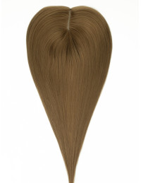Topper en cheveux 100 % Remy – Brun Clair Cendré 8A – 50 g