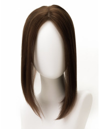 Topper en cheveux Remy pour sommet du crâne – Brun 2– 50 g