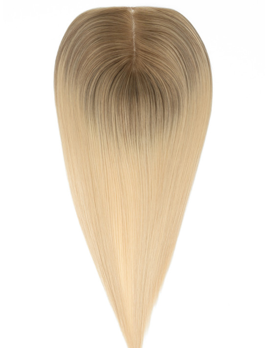 Ombré Ashy Latte Echthaar-Topper – 50 g