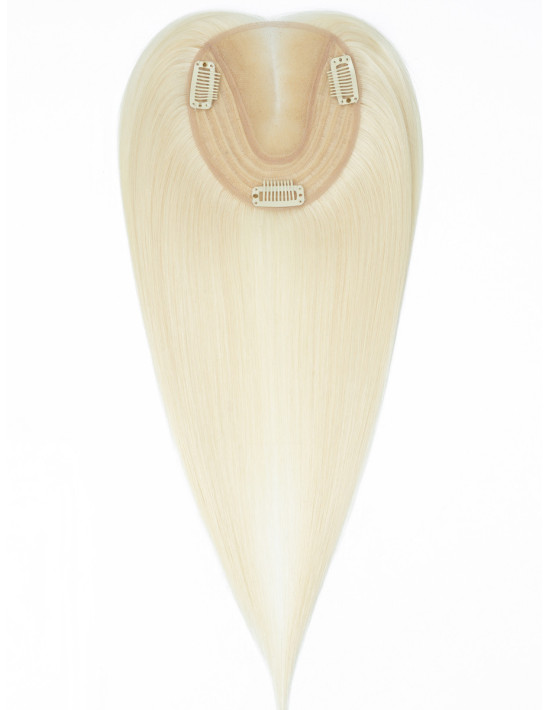 Complément capillaire topper – Platine – 100 % cheveux Remy – 50 g