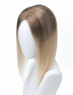 Topper en cheveux naturels – Ombré Moccacino – volume ciblé – 50 g