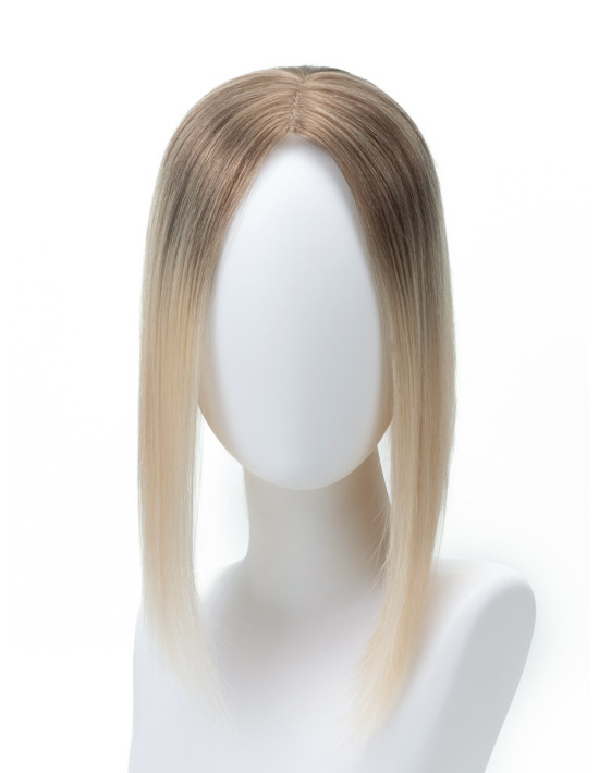 Echthaar-Topper – Ombré Moccacino – gezieltes Volumen – 50 g