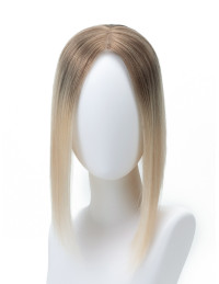 Topper en cheveux naturels – Ombré Moccacino – volume ciblé – 50 g