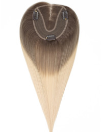 Echthaar-Topper – Ombré Moccacino – gezieltes Volumen – 50 g