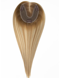 Topper Balayage Brun Cendré Blond – complément capillaire 100 % Remy – 50 g