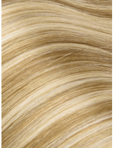 Balayage Aschbraun Blond Topper – Teilhaarersatz aus Remy Echthaar – 50 g 2