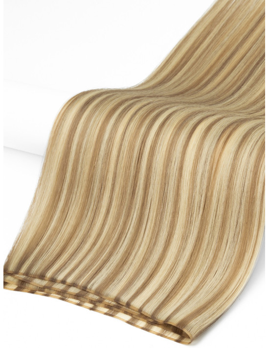 Tissage russe Genius Weft balayage miel platine 50 cm