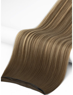 Bondings Haarverlängerung Rooted Chestnut Amber 50 cm