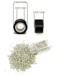 Silikon-Ringe Blond für Kaltmethode und Tressen auf blondem Haar | Extens Hair