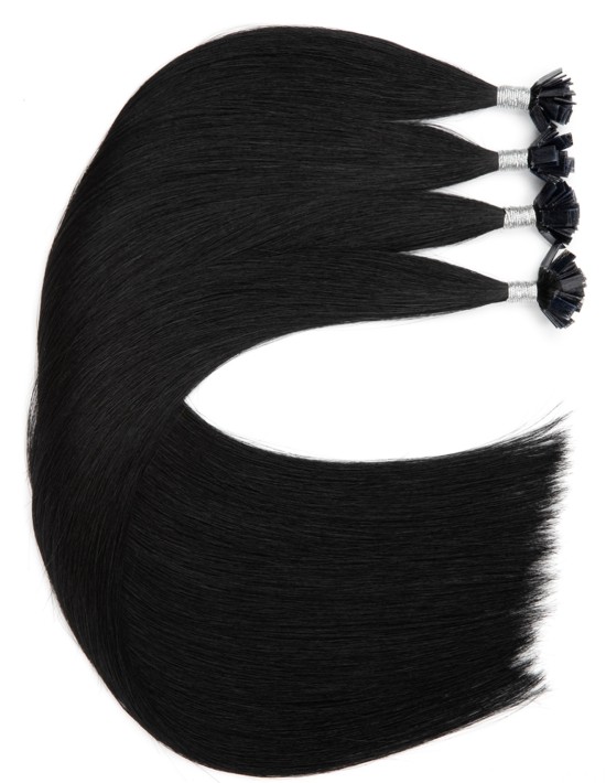 Extensions kératine nano capsules 60 cm Noir intense | Extens Hair