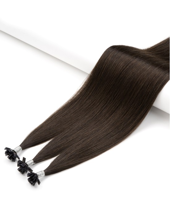 Extensions kératine micro capsules 60 cm Noir Naturel | Extens Hair