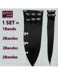 Extension Clip Cheveu naturel Blond Platine  Extension Clip Cheveu naturel Blond Platine