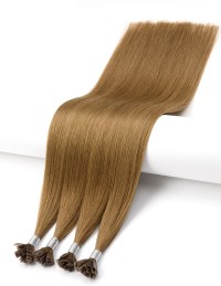 Keratin Extensions Ashbraun 60 cm – Remy Hair Mikro-Kapseln