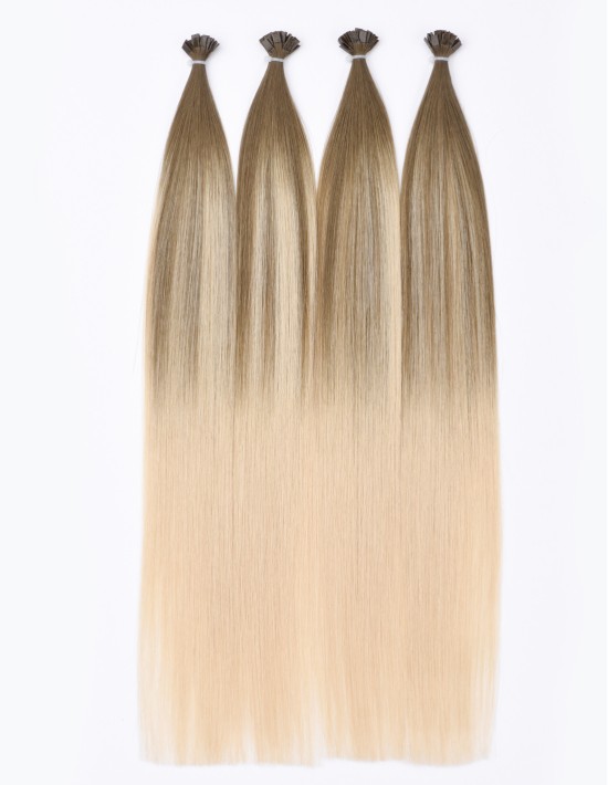 Extensions kératine nano capsules 60 cm Ombré Sable cendré | Extens Hair