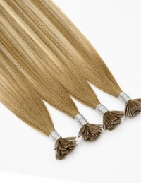 Extensions kératine micro capsules 60 cm Balayage Brun Cendré Blond | Extens Hair