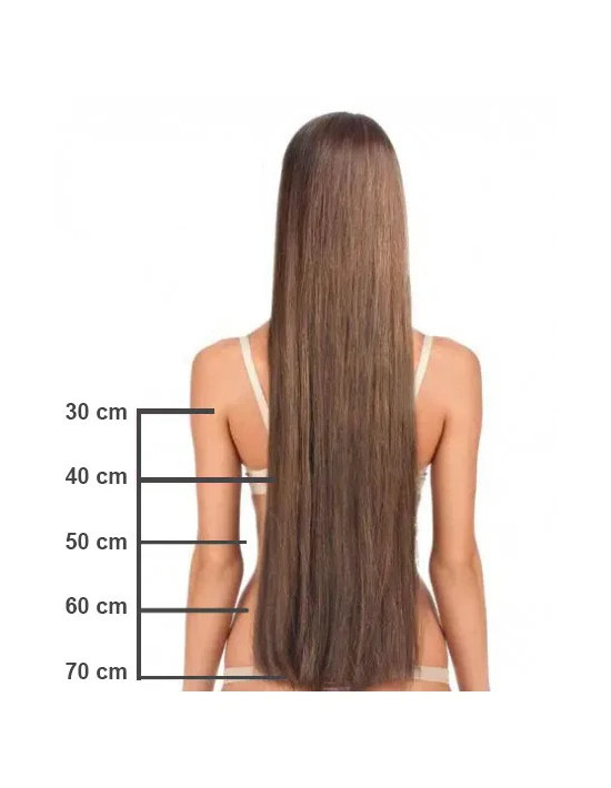 Extensions kératine micro capsules 60 cm Balayage Brun Cendré Blond | Extens Hair