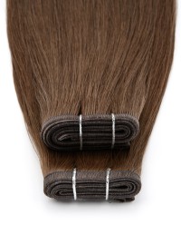 Tissage cheveux naturels 60 cm Brun – Premium