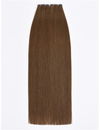 Tissage cheveux naturels 60 cm Brun – Premium