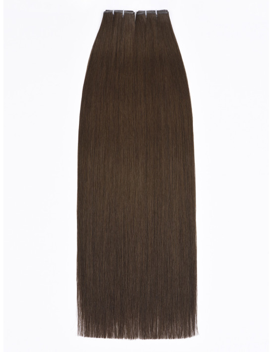 Tissage cheveux naturels Brun Foncé – 60 cm