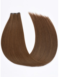 Tissage cheveux naturels 60 cm Brun – Premium